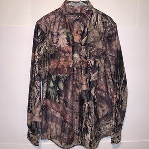 Cabela's Mossy Oak Flannel Hunting Camo Shirt